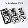 """Геометрический Граффити""" Жесткий Прозрачный Чехол Для Телефона Для Sony Xperia 1 V VI VII VIII Xperia 5 V Xperia 10 V VI VII/ Ударопрочный Чехол Sony"""