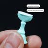 Подставка для нейл-арта с двусторонним скотчем для крепления типс - Прозрачная овальная, Не оставляющая следов клей-кристалл