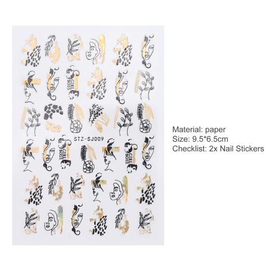 Стильные наклейки для ногтей Креативные легкие DIY