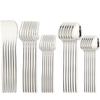 30Pcs Dinnerware Sets Stainless Steel Cutlery Western Tableware Knife Fork Spoon Tableware Gold Dinner Mirror Elegant Flatware