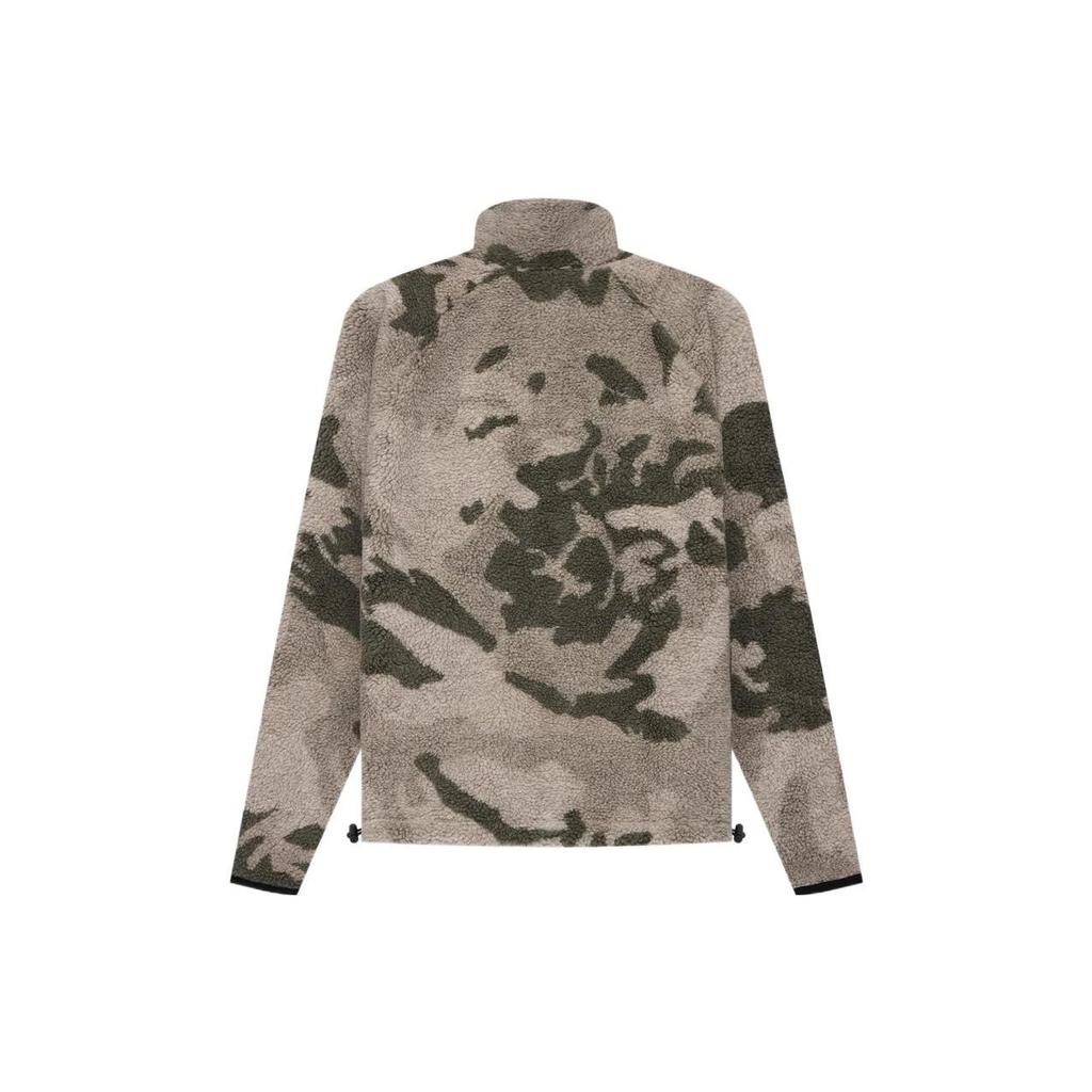 Fear of God Essentials Мужская куртка-толстовка на молнии с камуфляжным флисом SS22 Куртка мужская Камуфляж FOG-SS22-057