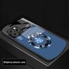 Круглый Кленовый Лист Для IPhone 16 Pro Max 15 Pro 14 13 12 Mini 11 XS Max XR 7 8 Plus SE 2022 Эллиптический Стеклянный Чехол Для Телефона