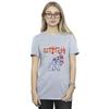 Disney Womens/Ladies Lilo & Stitch Ice Cream Cotton Boyfriend T-Shirt