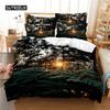 Комплект постельного белья Colorful Woods, комплект пододеяльников, комплект постельного белья с 3D-печатью, комплект постельного белья размера Queen, модный дизайн