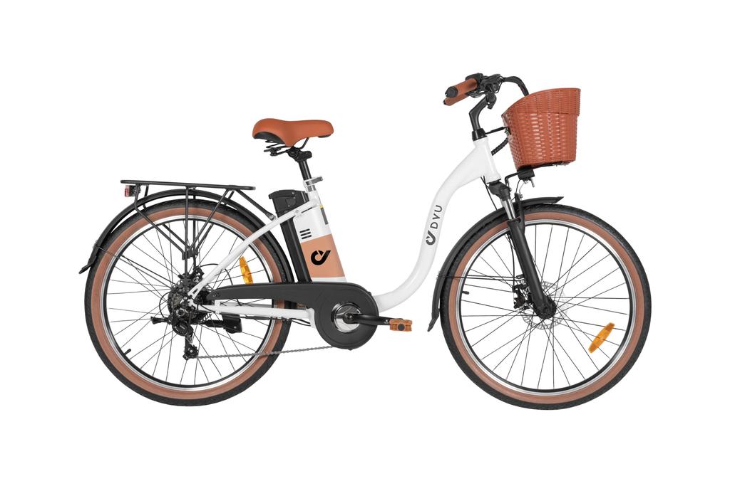 DYU C6 PRO Long Distance Electric Commuter Bike | 72km Range, 36V 15.6Ah Battery - 250W Motor, 26-inch All-terrain Tires