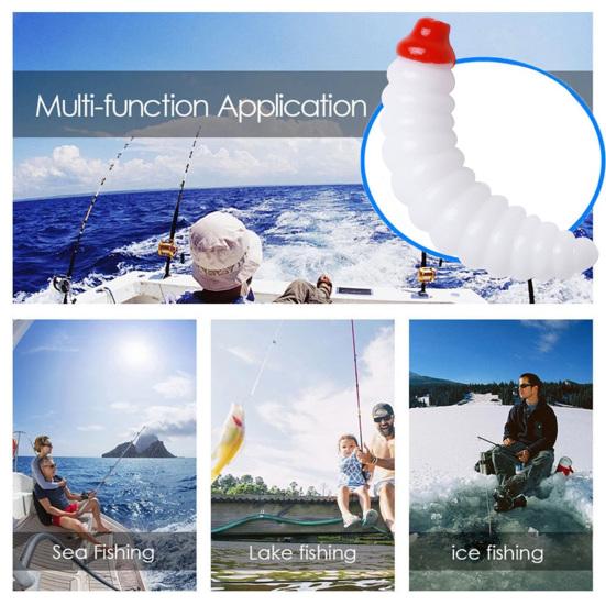 Yousheng 50 шт./пакет, мягкие приманки, имитация красного ротого мучного червя, личинка, рыболовная мягкая приманка, рыболовные снасти