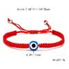 Woven Charm Hand Braided Turkish Demon Eye Red Thread Bracelets Jewelry Fashion Accessories Bangles