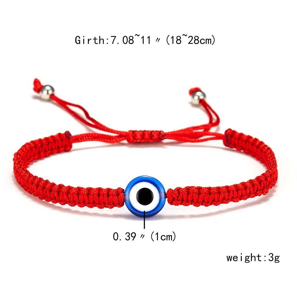 Woven Charm Hand Braided Turkish Demon Eye Red Thread Bracelets Jewelry Fashion Accessories Bangles