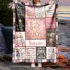 Swimming Home Blanket Customize Your Names Comfortable Soft Lightweight Multiseason Blanket For Picnics Sofas Offices Beds Living Rooms Perfect Gift
