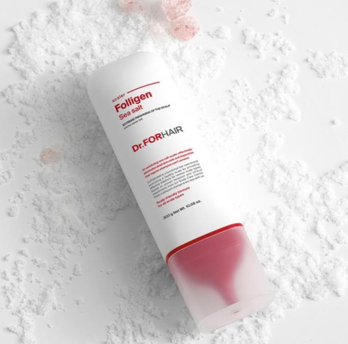 Dr.FORHAIR Polyzene Морская соль Скраб для кожи головы против выпадения волос 300 г