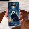 Гелевый чехол для Samsung Galaxy S10 5G SM-G977B Fundas Прозрачный силиконовый мягкий ТПУ задняя крышка Милый кошка кролик сердце Защитный чехол