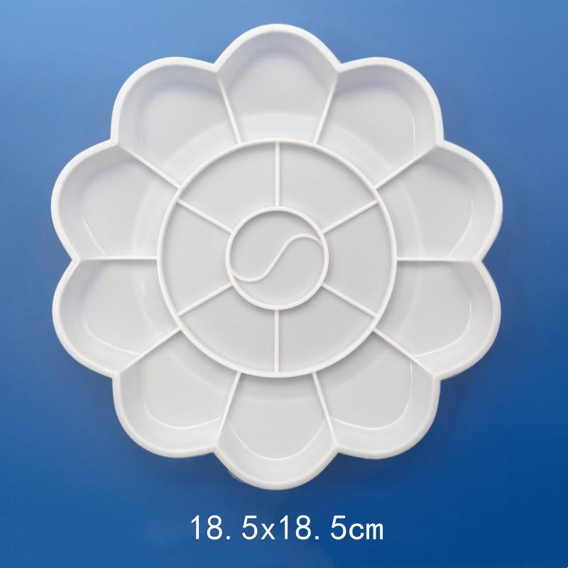 1 шт. Палитра для рисования Многоразовая Легко моется Пластиковый поддон для красок Художественные принадлежности Необходимое для любителей рисования Офис Школа ZYF