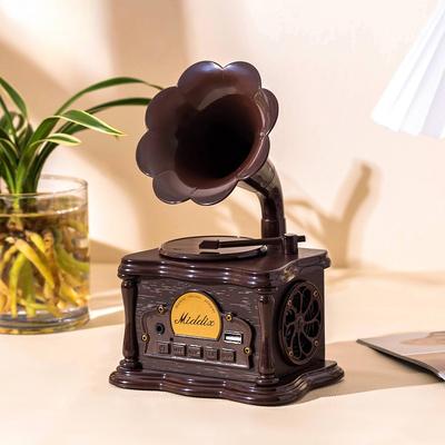 Ретро Bluetooth-колонка Мини-граммофон Домашний Декор Гостиная Креативная Bluetooth-колонка Подарок