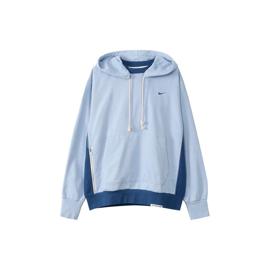Nike Logo Embroidered Pullover Drawstring Hooded Casual Sweatshirt Men Sweatshirt Blue DQ5819-479