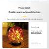 Solar Powered Cracked Glass Ground Stake Light Bright Soft Light For Garden Patio Camping Decor