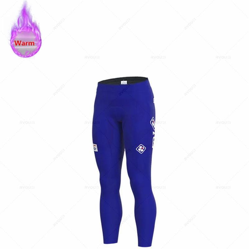 Fdj Winter Thermal Fleece Cycling Jersey Set Men Long Sleeve Ropa Ciclismo Bicycle Clothing Bib Pants Maillot Hombre Bike Jersey