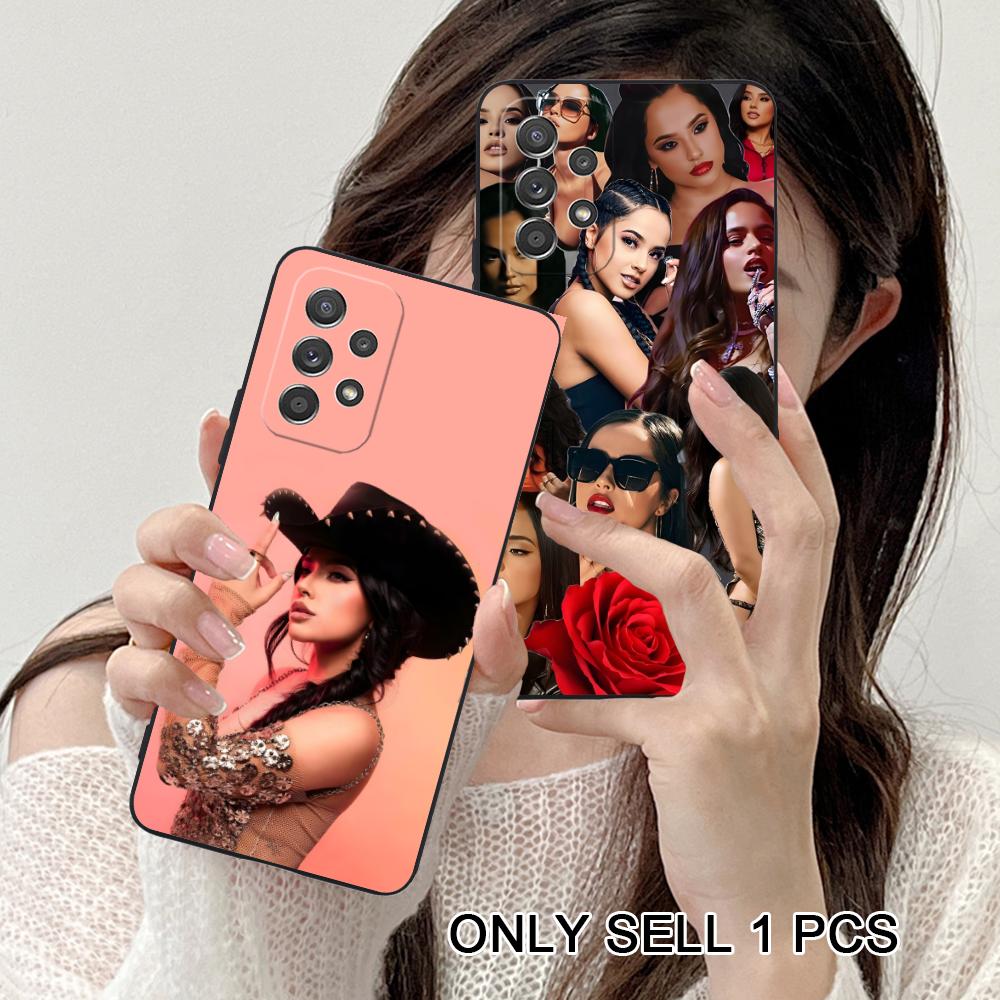 Модный матовый ТПУ чехол для мобильного телефона Becky G для Samsung Galaxy A56 55 54 53 52 51 36 35 34 23 16 15 5G Цветной чехол