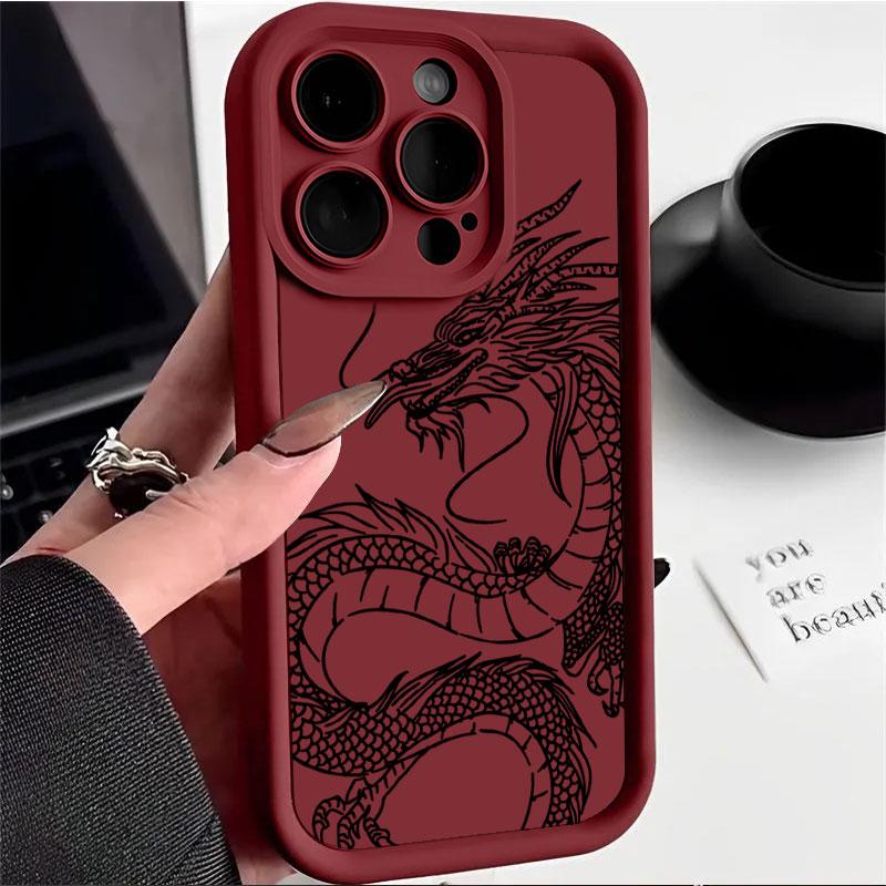 Чехол для OPPO Realme Note 50 60 60X GT Neo6 SE /GT 6T V60S V50S V50 V60 Funda Ударопрочный Силиконовый Мягкий Чехол для Телефона с Китайским Драконом