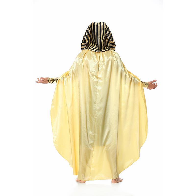New Halloween Adult Men's Egyptian Pharaoh Cosplay Suit Stage Costume