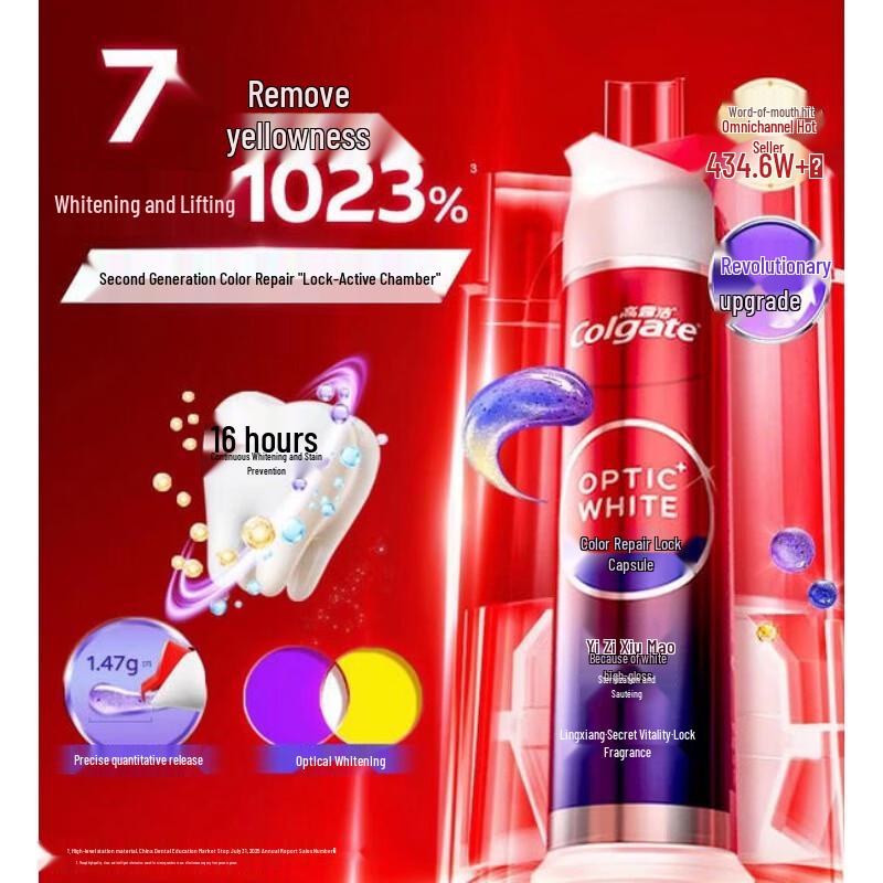Colgate Optic White Color Correcting Press Toothpaste