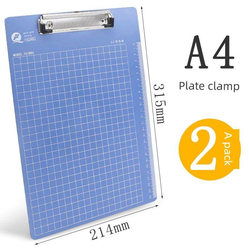 Approval Book Clip Multifunctional A5 Flat Board Nail Menu Plastic Writing Board Plate Holder Stationery Office Supplies Vertical Book for Students