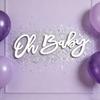 1 Набор Вывеска Oh Baby Деревянная Буква Дом Гостиная Спальня Настенное Украшение Детский Праздник Нейтральный Пол Раскрытие Гендера День Рождения Декор для Фона Вечеринки
