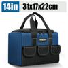 New Square Tool Bag with 30% More Capacity Waterproof Multi Pockets Tool Organizer Tool Pouch for Electrician Tools