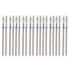 20pcs Nail Drill Bits Nail Stainless Steel Drill Bits Professional Nail Grinding Head for Electric G