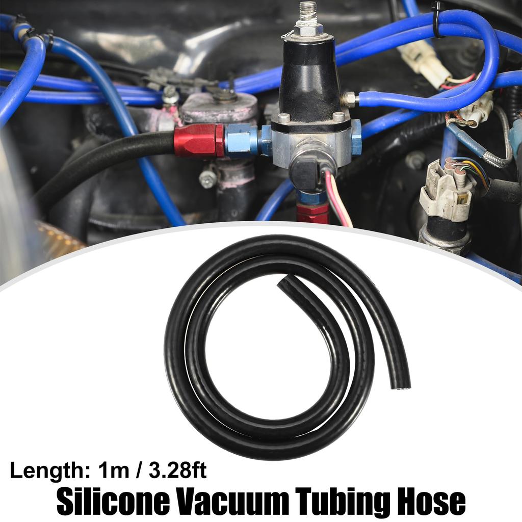 XAUTOHAUX Силиконовый термостойкий шланг Вакуумный шланг Силиконовый вакуумный шланг Топливный шланг Вакуумная трубка Шланг Автомобильный силиконовый вакуумный шланг Вакуумный шланг