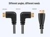 Мини 90° кабель HDMI - HDMI HD пружинный для DSLR камер к телевизору