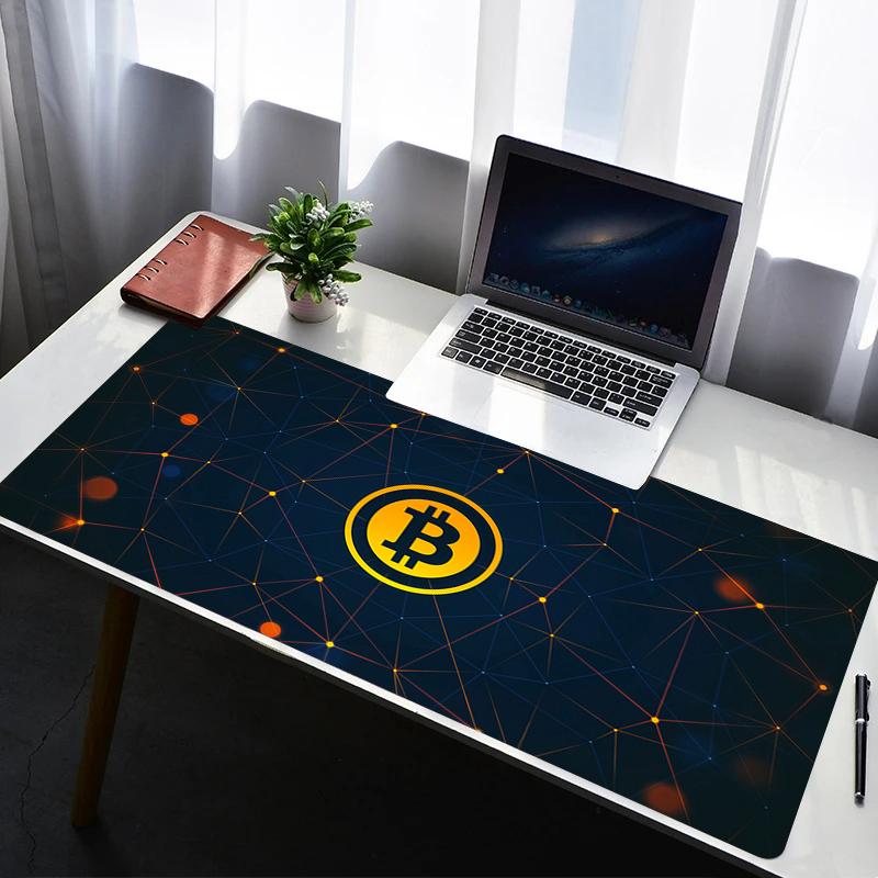 Коврик для мыши Игровой ковер Аниме Коврики для клавиатуры Ковер PC Mousepad BBitcoin XXL Коврики для мыши Ноутбук Расширенный коврик для стола Подарок геймеру