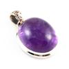 Натуральный аметист драгоценный камень 925 стерлингового серебра ювелирные изделия двухцветный кулон 1.4" c8f09