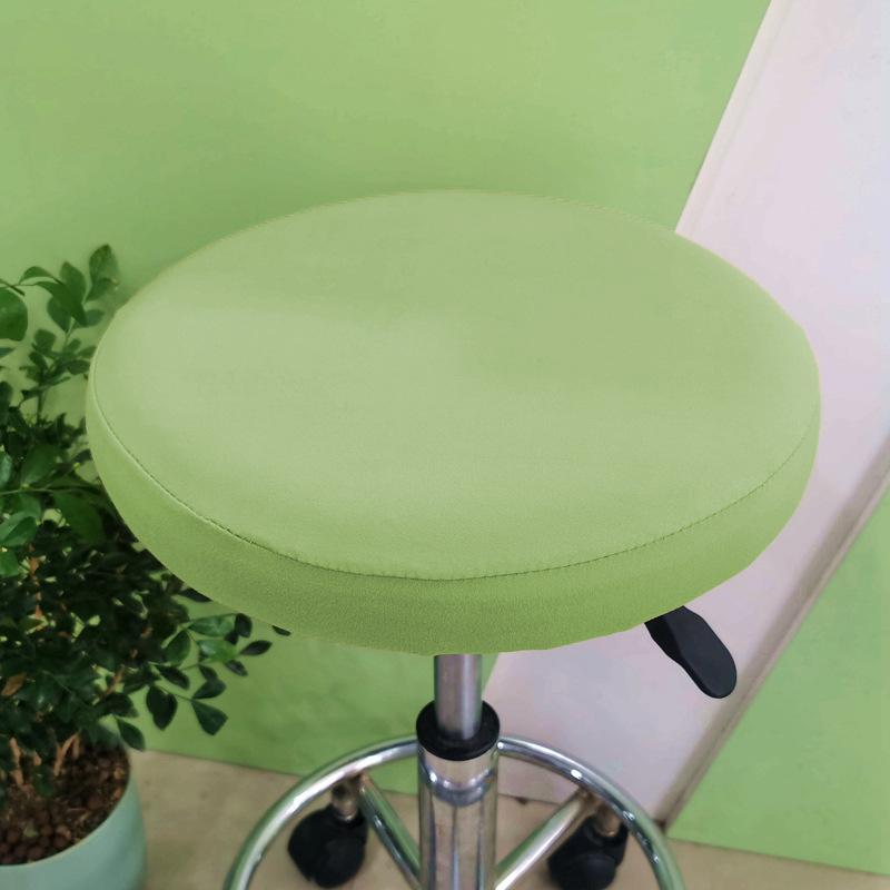 1 Bar Stool Cover Round Stool Cover with Elastic Bands Bar Stool Seat Cover Slipcover Washable Stool Cushion Cover Feature Stretch Fabric Dia D30-34cm
