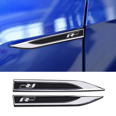 2026 Горячий Для VOLKSWAGEN VW Новый 2 шт. 3D Металл Rline R line Логотип На крыло автомобиля Боковое крыло Значок Наклейка Для VW Golf 7 MK7 Golf