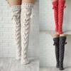 New Spring And Autumn Models Of Socks Women's Socks Thickened Double Ball Lengthened Knitted Wool Socks Knee Socks