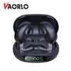 VAORLO Беспроводные наушники с низкой задержкой, клипсы для ушей, безболезненное ношение, стерео музыка с микрофоном, цифровой дисплей для всех смартфонов
