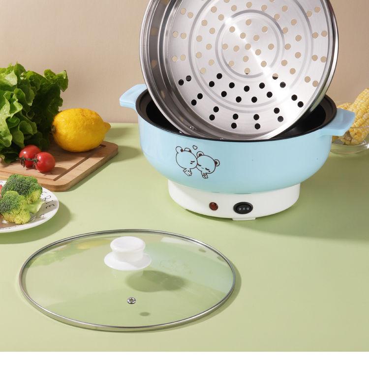 Многофункциональная электрическая сковорода для жарки на пару, маленькая электрическая плита, встроенная электрическая плита, мини-электрическая рисоварка, бытовая