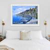 New 5D DIY Diamond Painting Sea View Diamond Embroidery Sailboat Cross Stitch Full Round Drill Home Decor Manual Art Gift