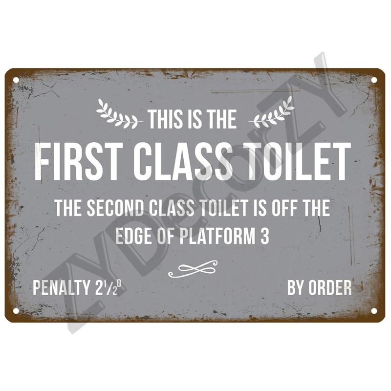 WC туалетная жестяная вывеска плакат винтажные настенные постеры металлический знак декоративная настенная тарелка кухонная табличка металлический винтажный декор аксессуары