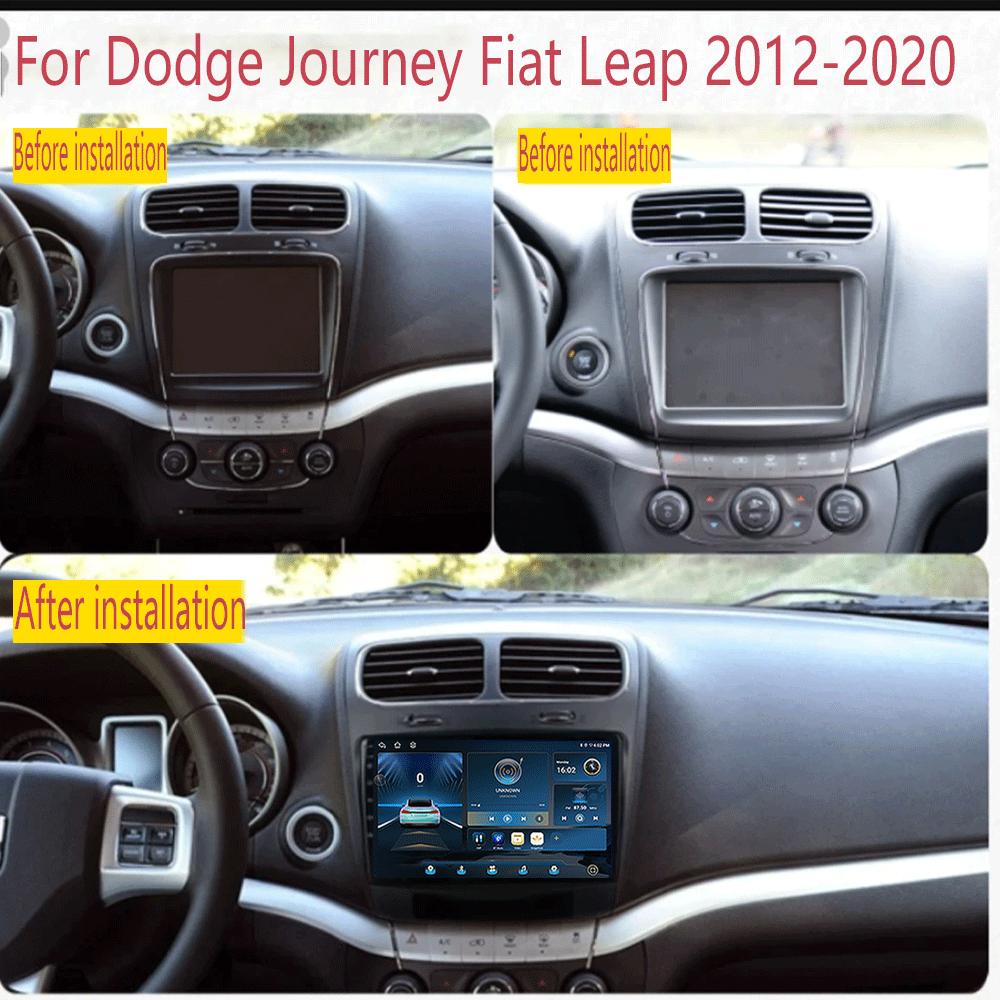 Для Dodge Journey Fiat Leap 2012-2020Автомобильное радио Навигация GPS Навигация Мультимедийный проигрыватель Android 14 2 Din Carplay WIFI+4G