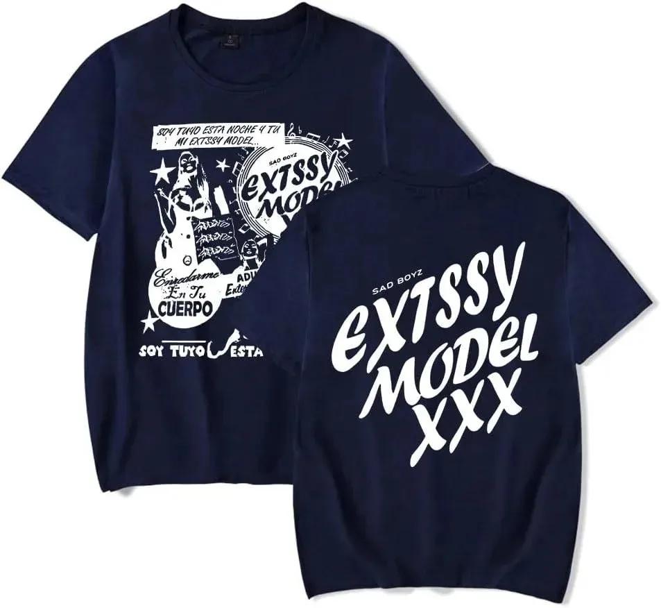 Футболка Junior H Las Flores с принтом Sad Boyz Tour Merch для мужчин, летние женские и мужские модные повседневные футболки с коротким рукавом из хлопка
