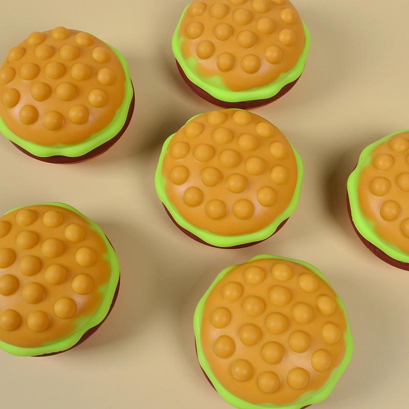 Бургер Поп Фиджет Игрушки Стресс-мячи для Детей Аутизм Сенсорные Игрушки Сжимаемые Игрушки Снятие Стресса Декомпрессионные Мячи Подарок для Детей