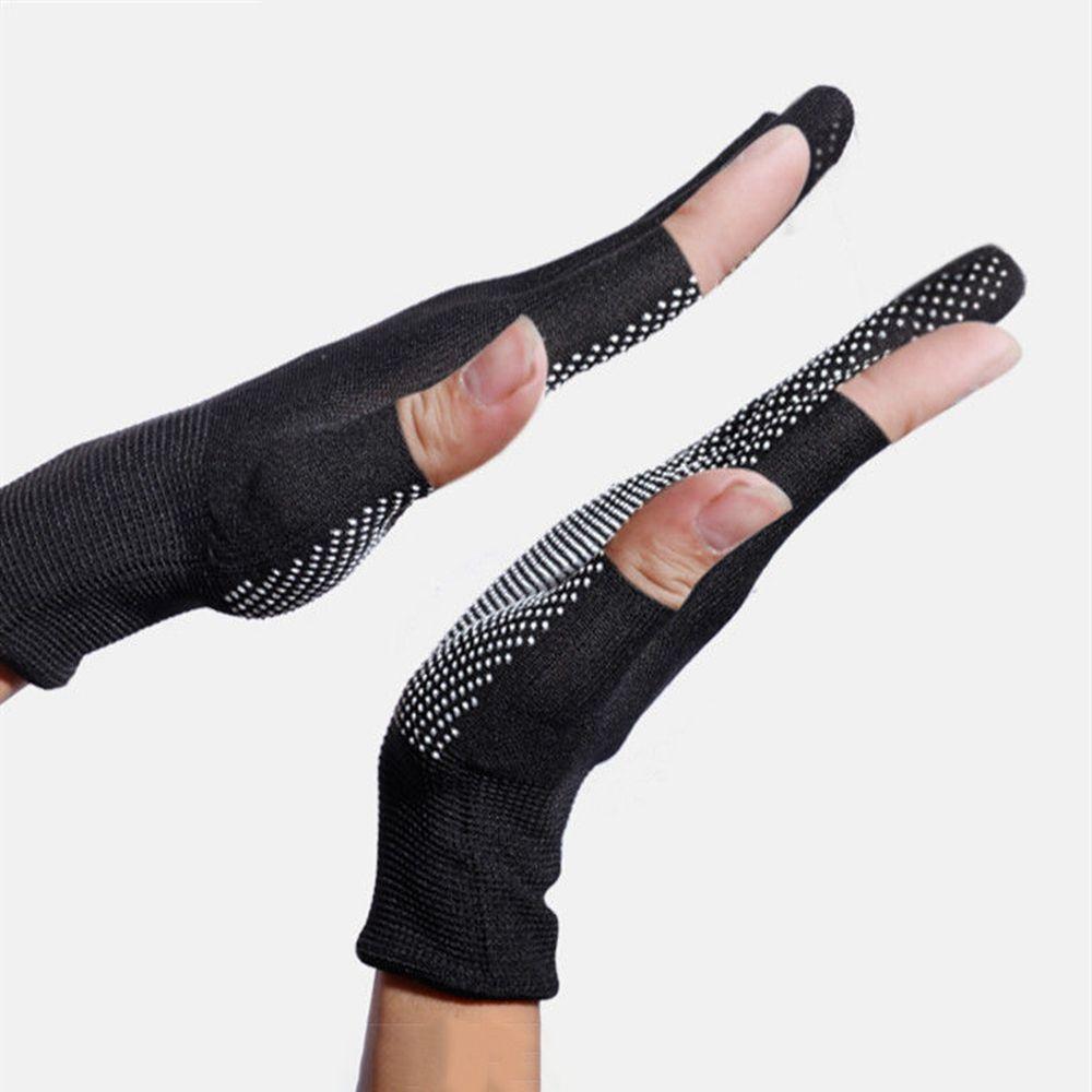 Ridding Gloves Windproof Men Elastic Gloves Nylon Gloves Non-slip Mittens Half Finger Gloves
