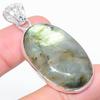 Labradorite Handmade 925 Sterling Silver Jewelry Pendant 1.97" M9h94