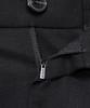 Mind Bridge [Air Cool] Mesh Semi-Wide Cargo Full Elastic Waist Black Half Pants