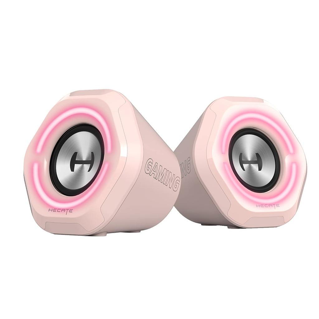 Игровой динамик Edifier Hecate G1000, 5 Вт, Bluetooth, RGB, Розовый, Японский динамик, Выход, 5.3, Широкополосный динамик, Порты USB/3,5 мм, Освещение, (ED-G1000-PK)