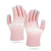 Warm Touchscreen Gloves Men Women Winter Knitted Gloves Full Finger Thickened Fleece Lined Gloves for Driving Skiing Daily Outings
