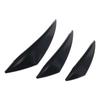 6 шт. Черный автомобильный спойлер Canards Kit Мягкая резина (ПВХ) 135*105 мм, 170*130 мм, 205*150 мм внешние плавники спойлер Canards Kit