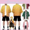 Exquisite Anime Demon Slayer Kimetsu No Yaiba Kamado Nezuko Cosplay Loose Haori Coat Tops For Halloween