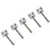 5 шт. седла для струн бас-бриджа для бас-электрогитары запасная часть пружинные винты серебро